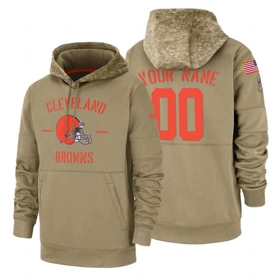 Cleveland Browns Customized Nike Tan Salute To Service Name & Number Sideline Therma Pullover Hoodie,We sell and wholesale Cleveland Browns Customized Nike Tan Salute To Service Name & Number Sideline Therma Pullover Hoodie on line form chian!